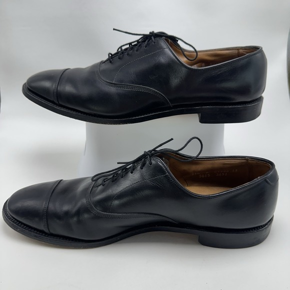 Allen Edmonds Park Avenue 5615 Men 11.5A Black Leather Captoe Oxford Dress Shoes main image 3